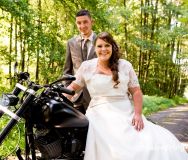 Moderne Hochzeitsreportage: Harley Davidson Shooting in Eichenzell (Fulda, Hessen)